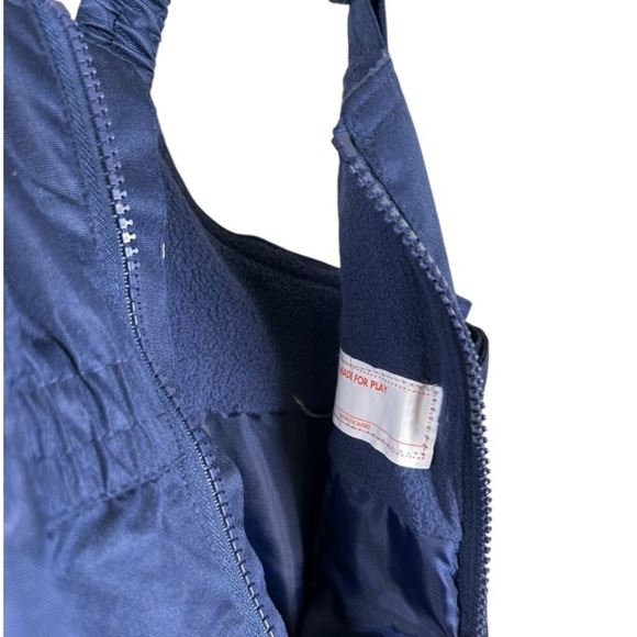 Cat & Jack Snow Pants Toddlers 12M Blue Bib Overall Snowboard Skiing Waterproof - Picture 3 of 7